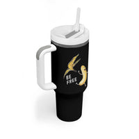 Funny Banana Striptease Be Free Graphic Tumbler With Handle