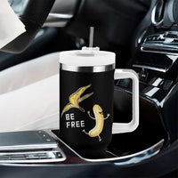 Funny Banana Striptease Be Free Graphic Tumbler With Handle