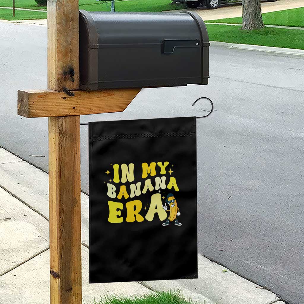 Funny In My Banana Era Graphic Garden Flag Retro Fruit Lover