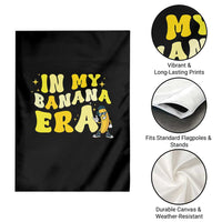 Funny In My Banana Era Graphic Garden Flag Retro Fruit Lover
