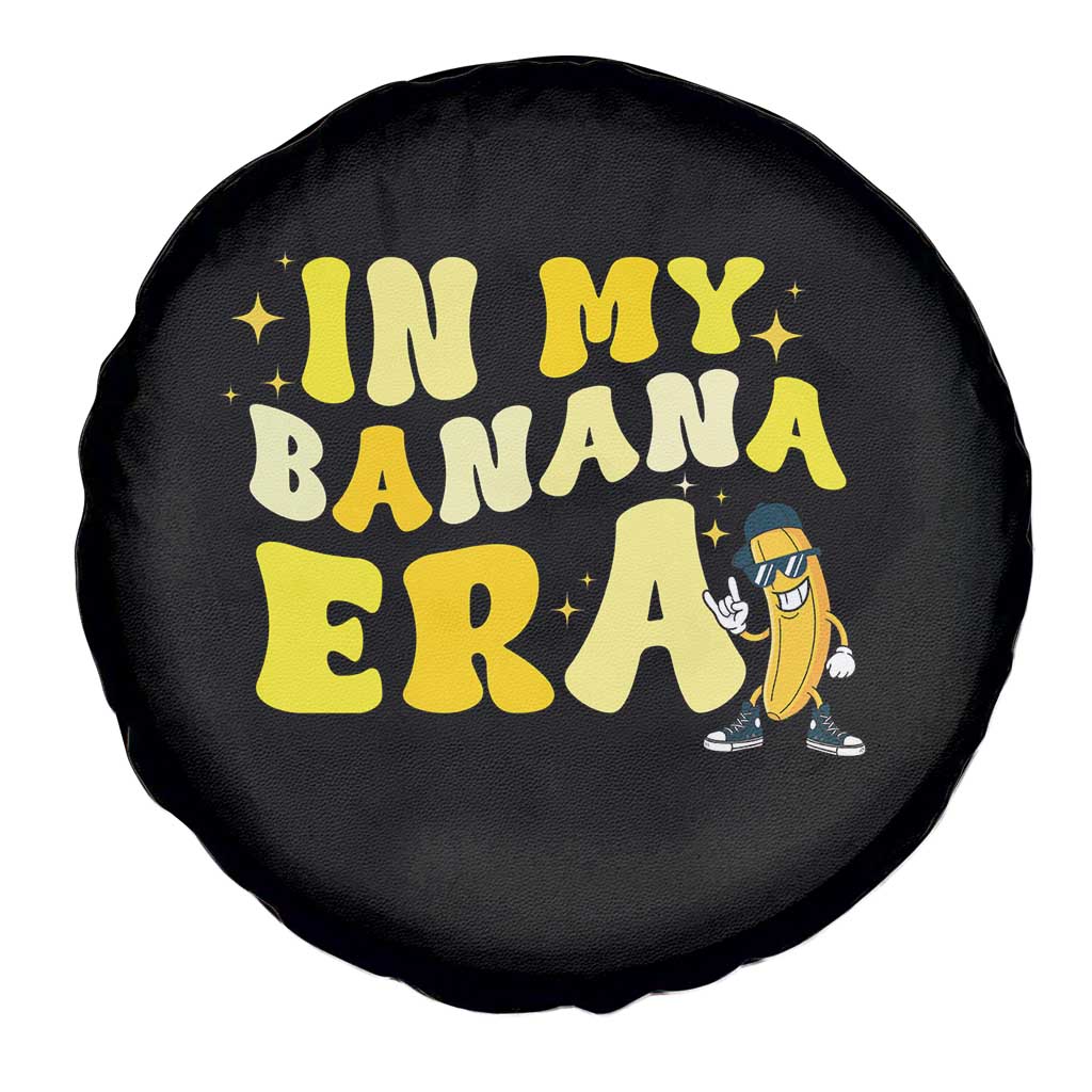 Funny In My Banana Era Graphic Spare Tire Cover Retro Fruit Lover