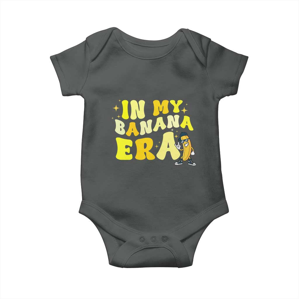 Funny In My Banana Era Graphic Baby Onesie Retro Fruit Lover