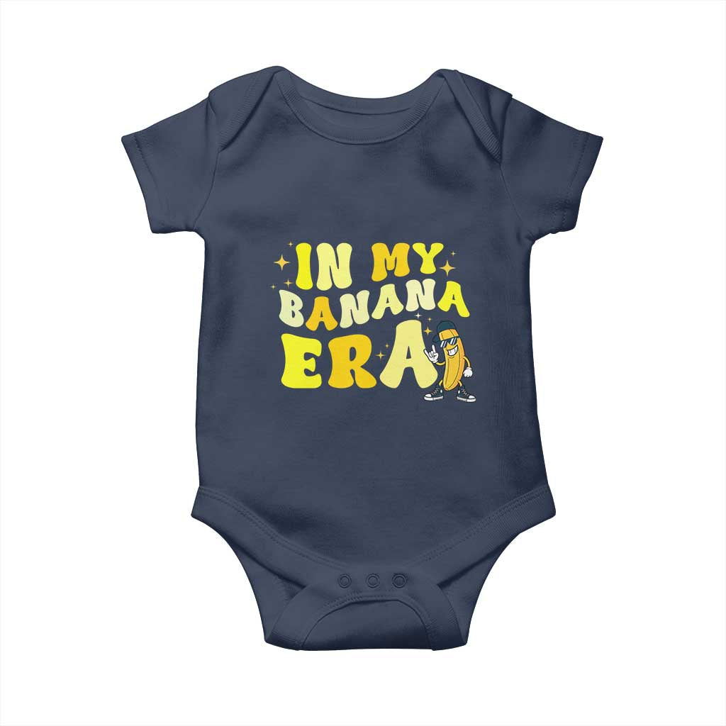 Funny In My Banana Era Graphic Baby Onesie Retro Fruit Lover