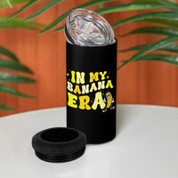 Funny In My Banana Era Graphic 4 in 1 Can Cooler Tumbler Retro Fruit Lover