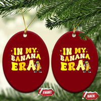 Funny In My Banana Era Graphic Ceramic Ornament Retro Fruit Lover