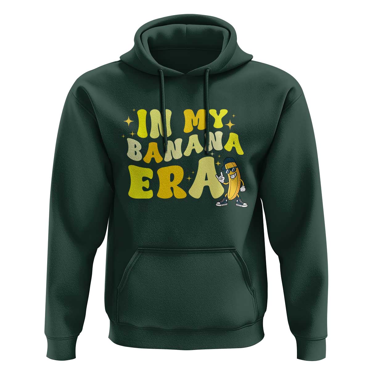 Funny In My Banana Era Graphic Hoodie Retro Fruit Lover