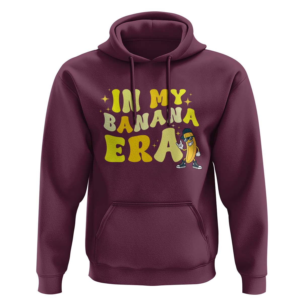 Funny In My Banana Era Graphic Hoodie Retro Fruit Lover