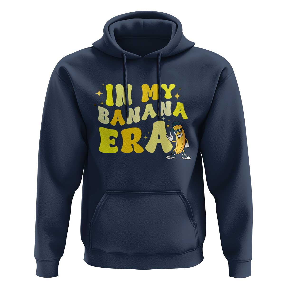 Funny In My Banana Era Graphic Hoodie Retro Fruit Lover