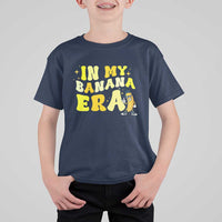 Funny In My Banana Era Graphic T Shirt For Kid Retro Fruit Lover