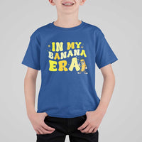 Funny In My Banana Era Graphic T Shirt For Kid Retro Fruit Lover