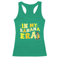 Funny In My Banana Era Graphic Racerback Tank Top Retro Fruit Lover