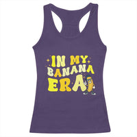Funny In My Banana Era Graphic Racerback Tank Top Retro Fruit Lover