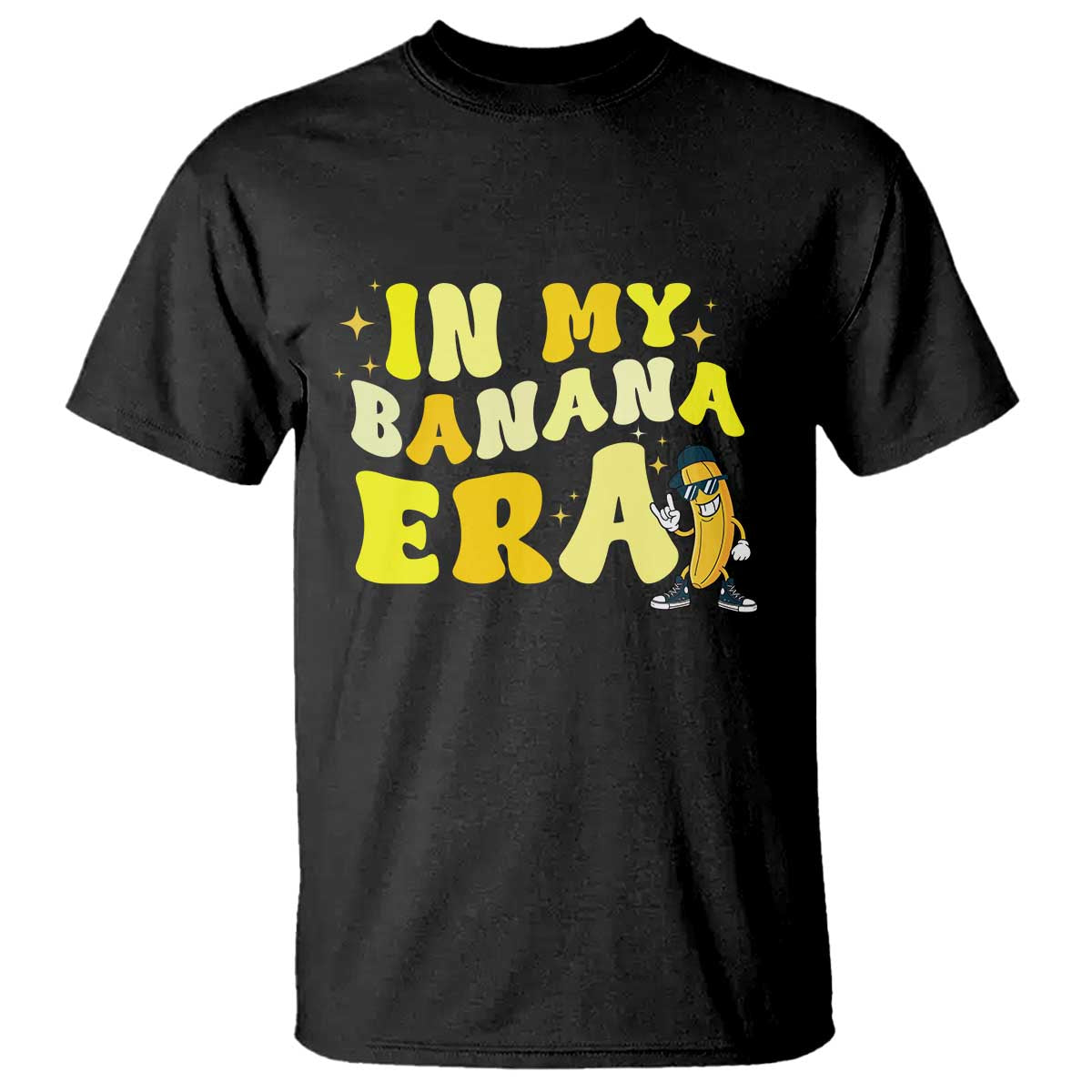 Funny In My Banana Era Graphic T Shirt Retro Fruit Lover
