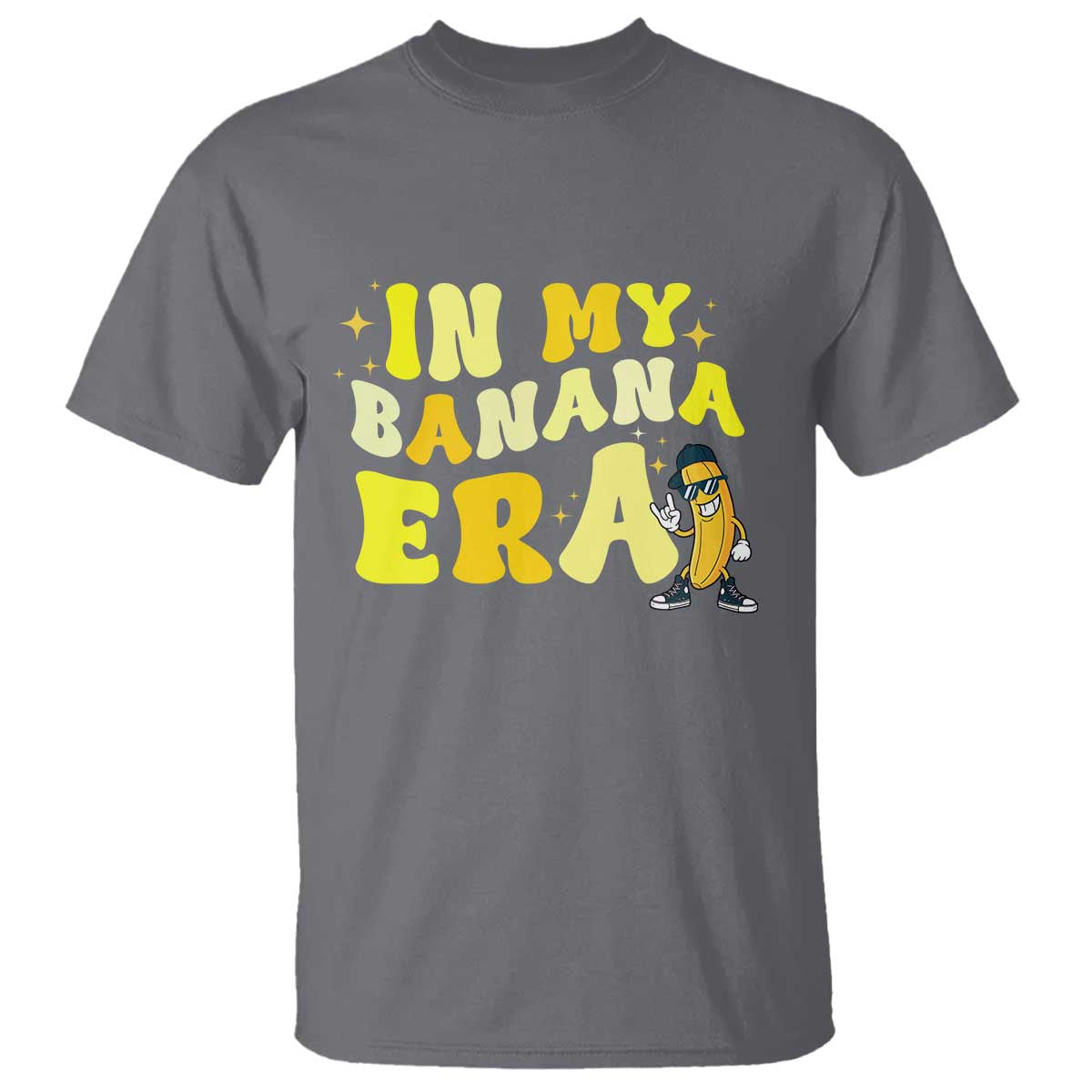 Funny In My Banana Era Graphic T Shirt Retro Fruit Lover