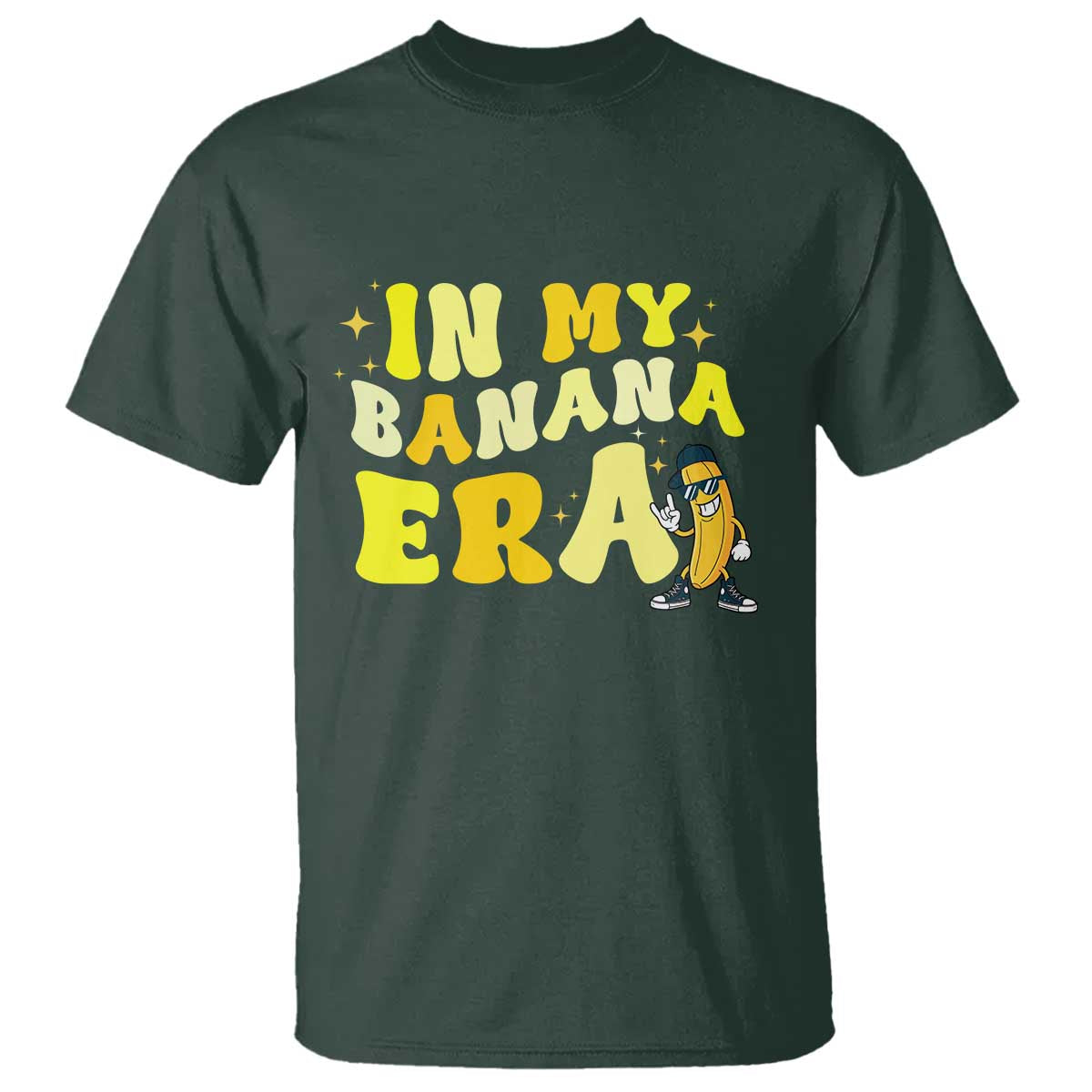 Funny In My Banana Era Graphic T Shirt Retro Fruit Lover