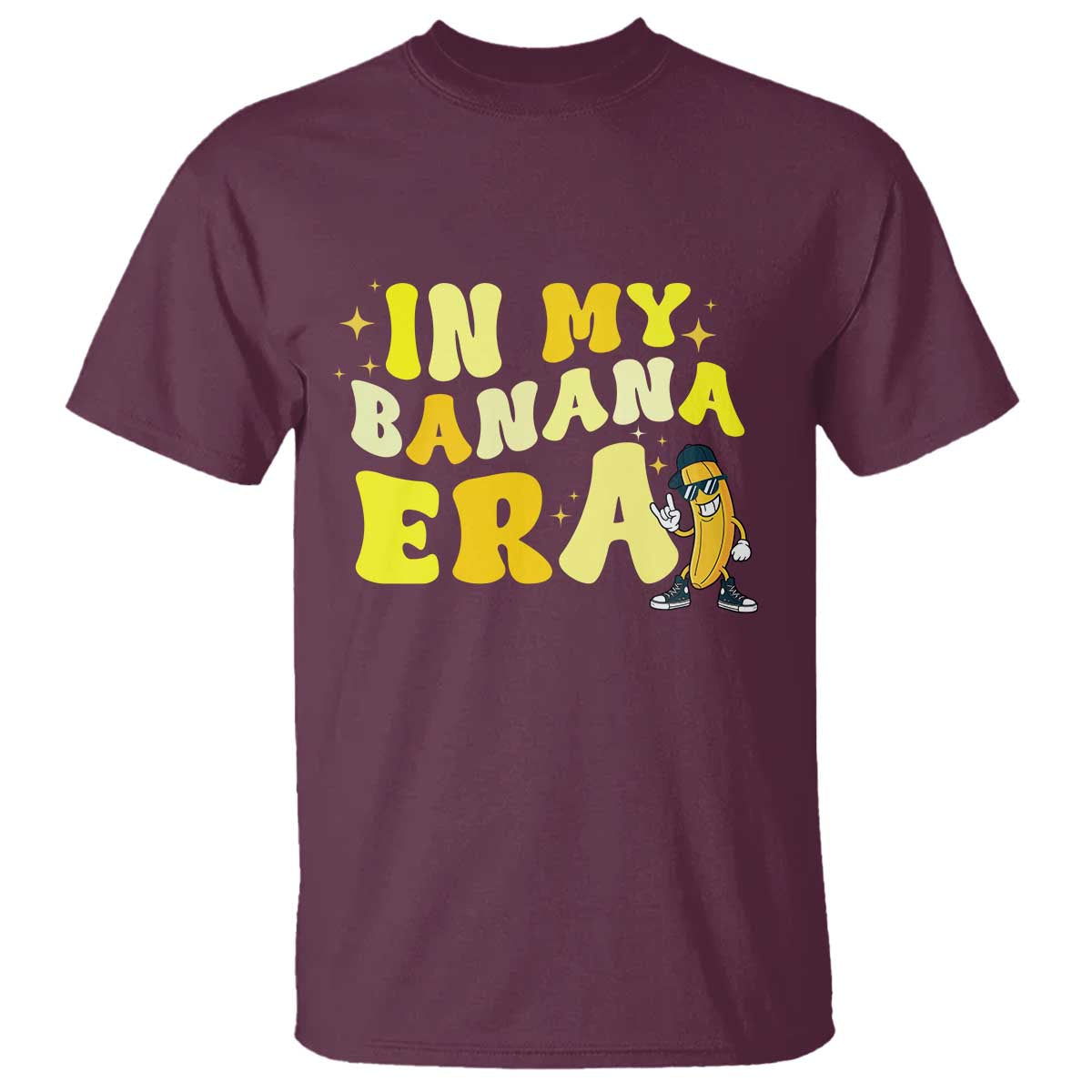 Funny In My Banana Era Graphic T Shirt Retro Fruit Lover