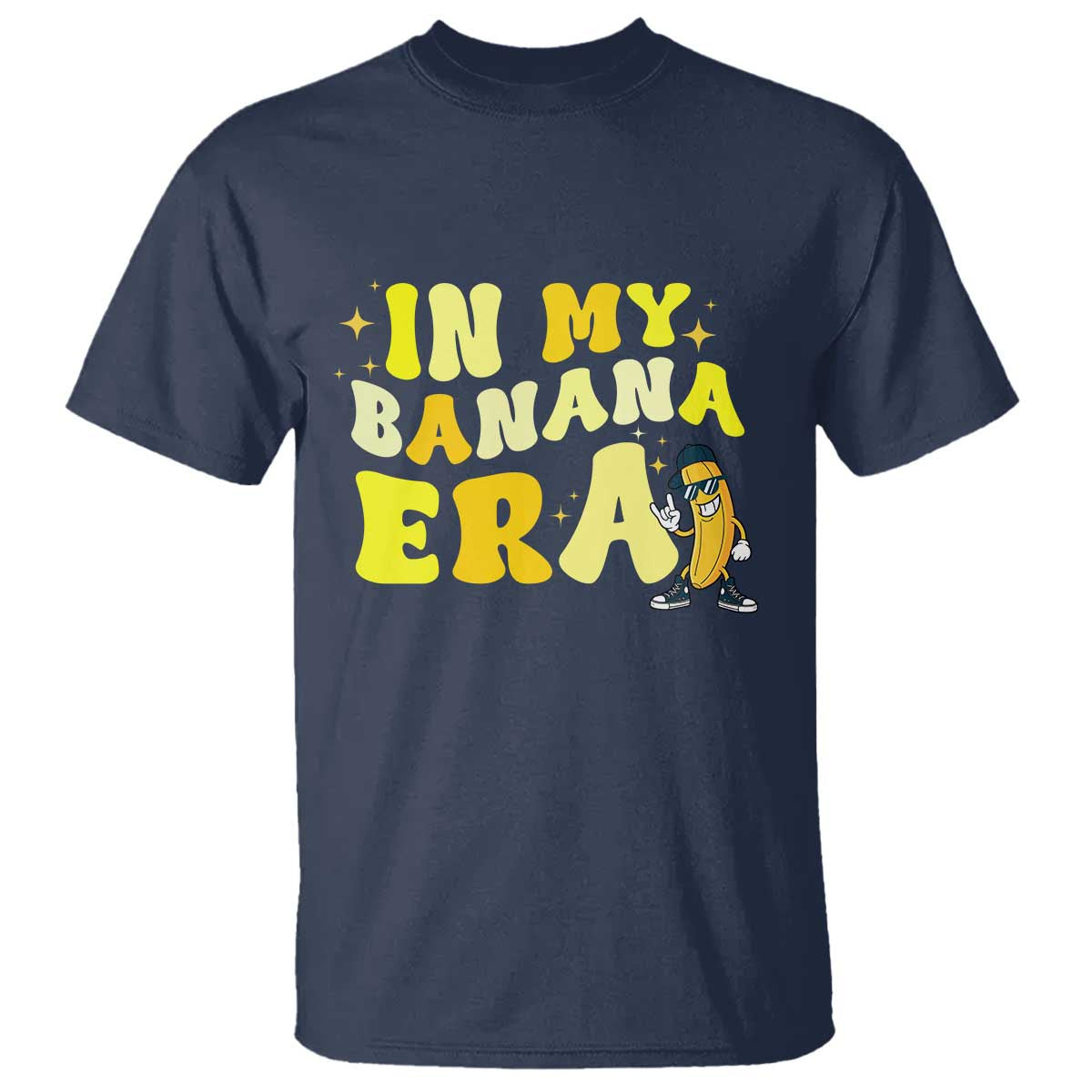 Funny In My Banana Era Graphic T Shirt Retro Fruit Lover