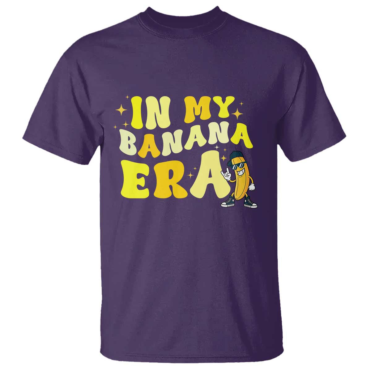 Funny In My Banana Era Graphic T Shirt Retro Fruit Lover