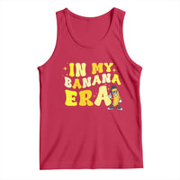 Funny In My Banana Era Graphic Tank Top Retro Fruit Lover