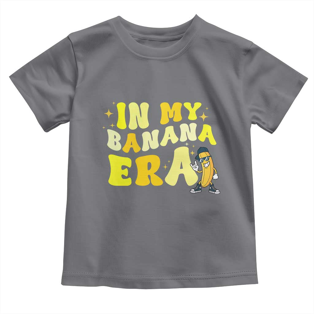 Funny In My Banana Era Graphic Toddler T Shirt Retro Fruit Lover
