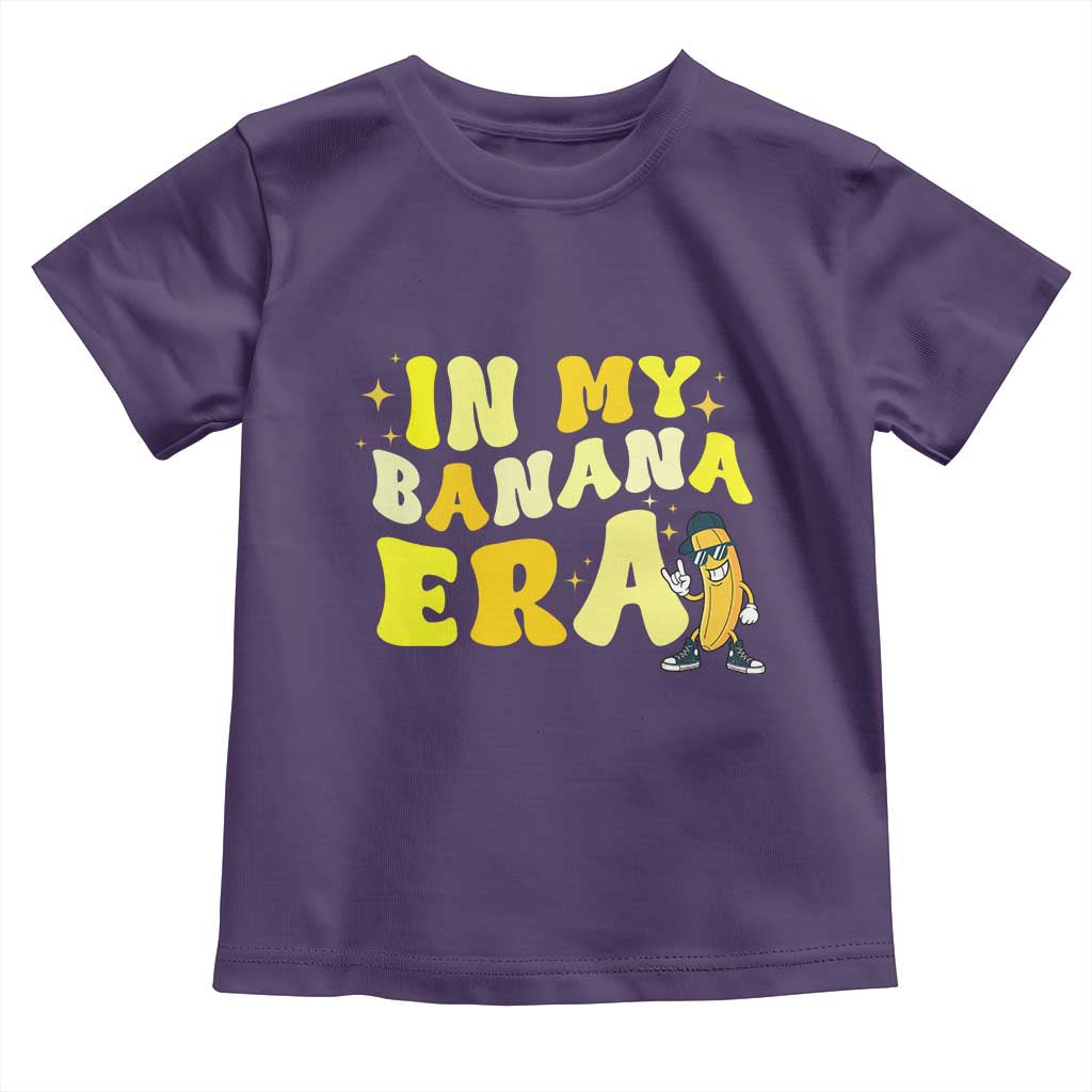 Funny In My Banana Era Graphic Toddler T Shirt Retro Fruit Lover