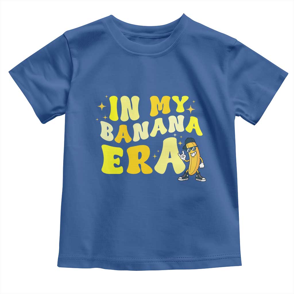 Funny In My Banana Era Graphic Toddler T Shirt Retro Fruit Lover
