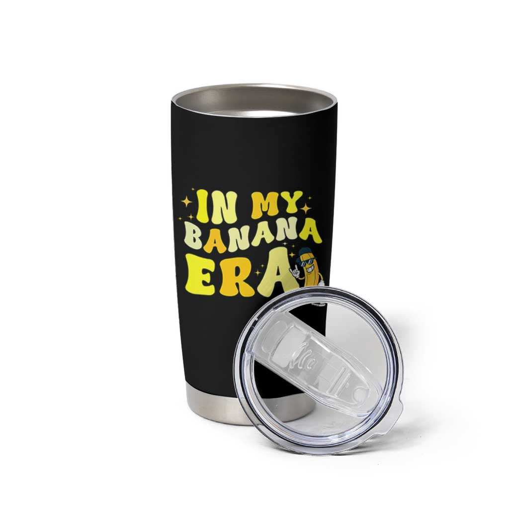 Funny In My Banana Era Graphic Tumbler Cup Retro Fruit Lover