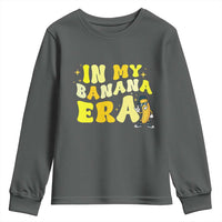 Funny In My Banana Era Graphic Youth Sweatshirt Retro Fruit Lover