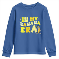 Funny In My Banana Era Graphic Youth Sweatshirt Retro Fruit Lover