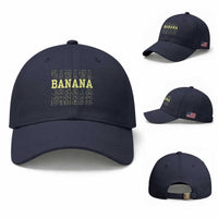 Banana Layered Text Graphic Baseball Cap Banana Lover Gift