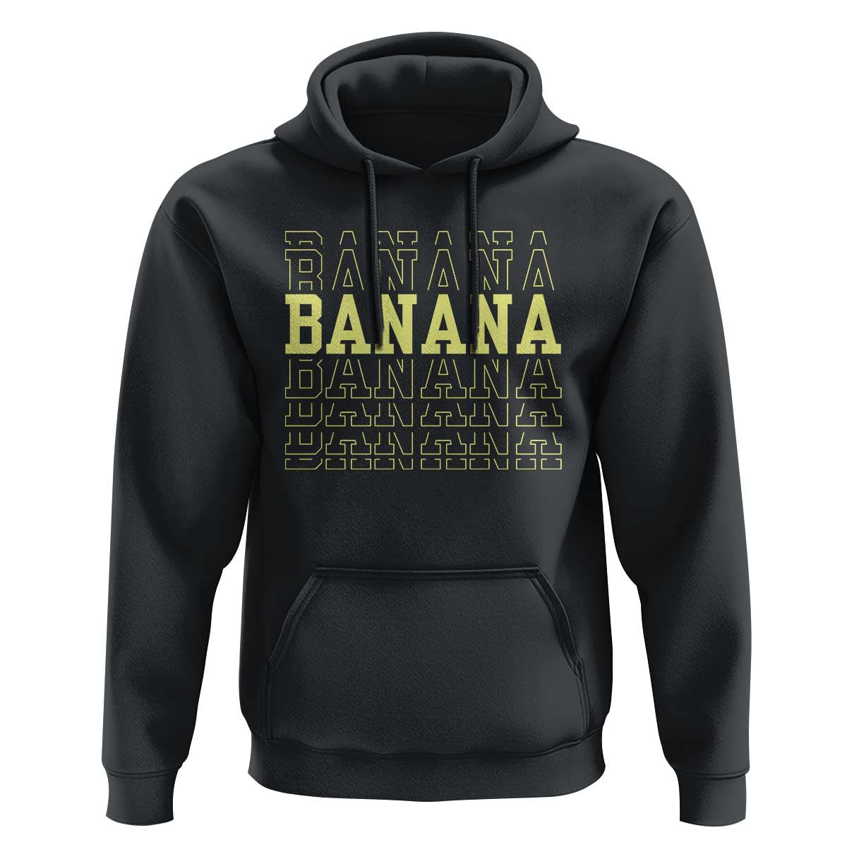Banana Layered Text Graphic Hoodie Banana Lover Gift