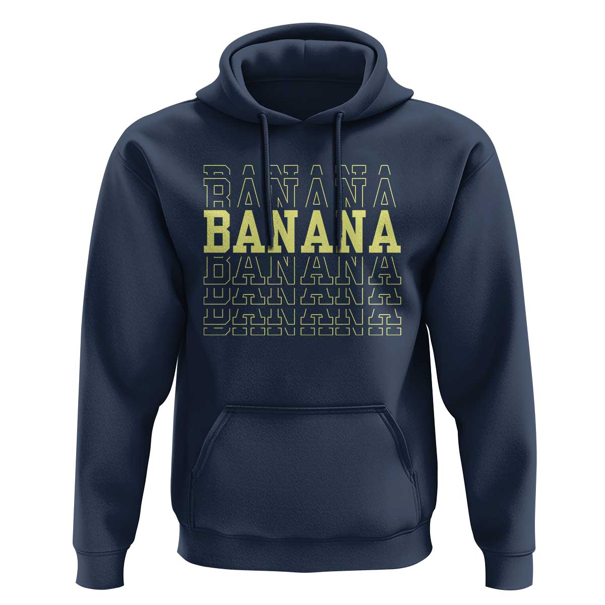 Banana Layered Text Graphic Hoodie Banana Lover Gift