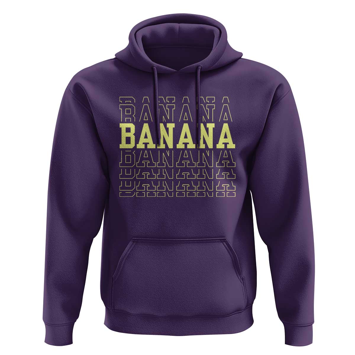 Banana Layered Text Graphic Hoodie Banana Lover Gift