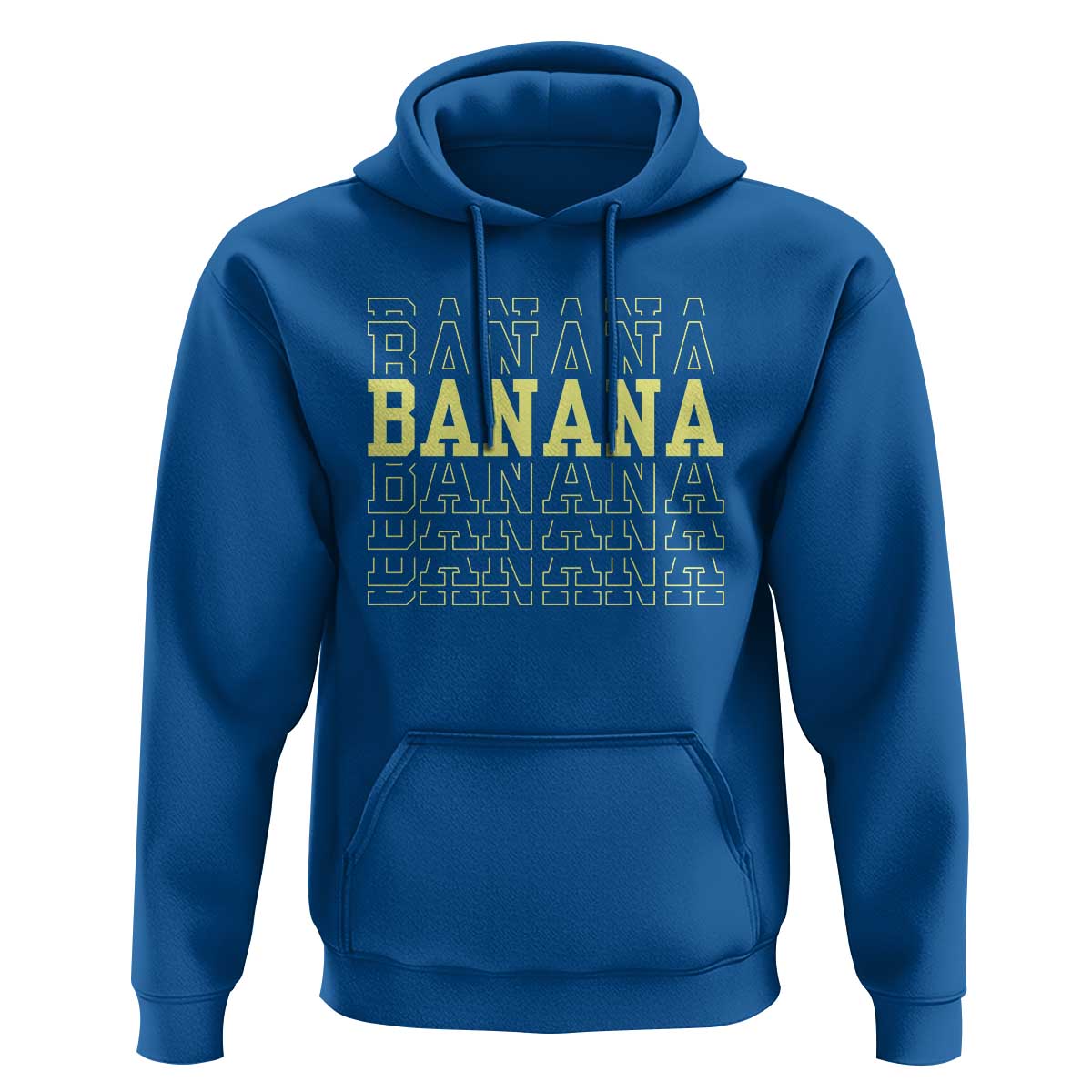 Banana Layered Text Graphic Hoodie Banana Lover Gift