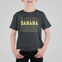 Banana Layered Text Graphic T Shirt For Kid Banana Lover Gift