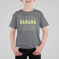 Banana Layered Text Graphic T Shirt For Kid Banana Lover Gift