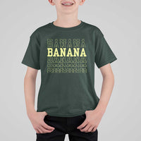 Banana Layered Text Graphic T Shirt For Kid Banana Lover Gift