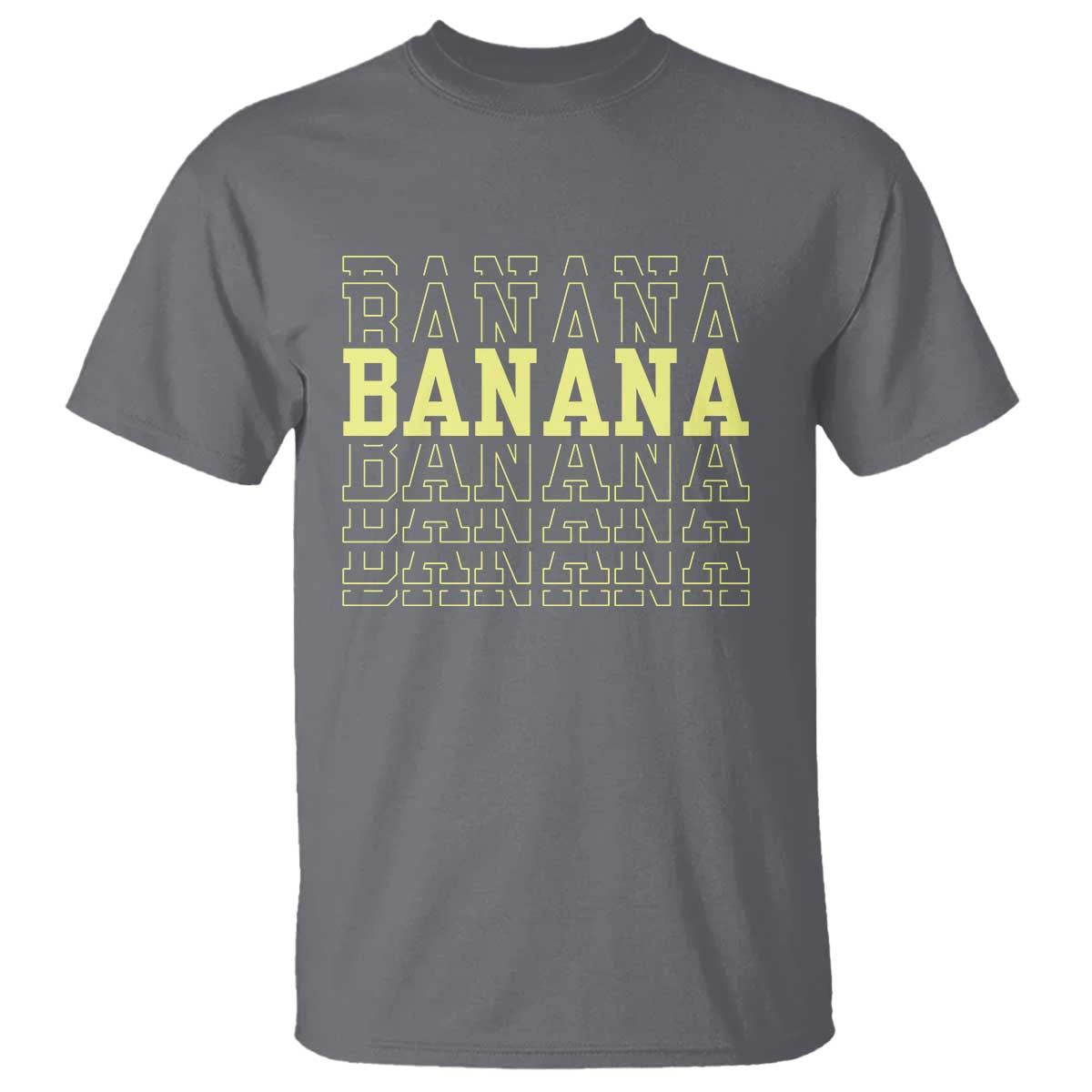 Banana Layered Text Graphic T Shirt Banana Lover Gift