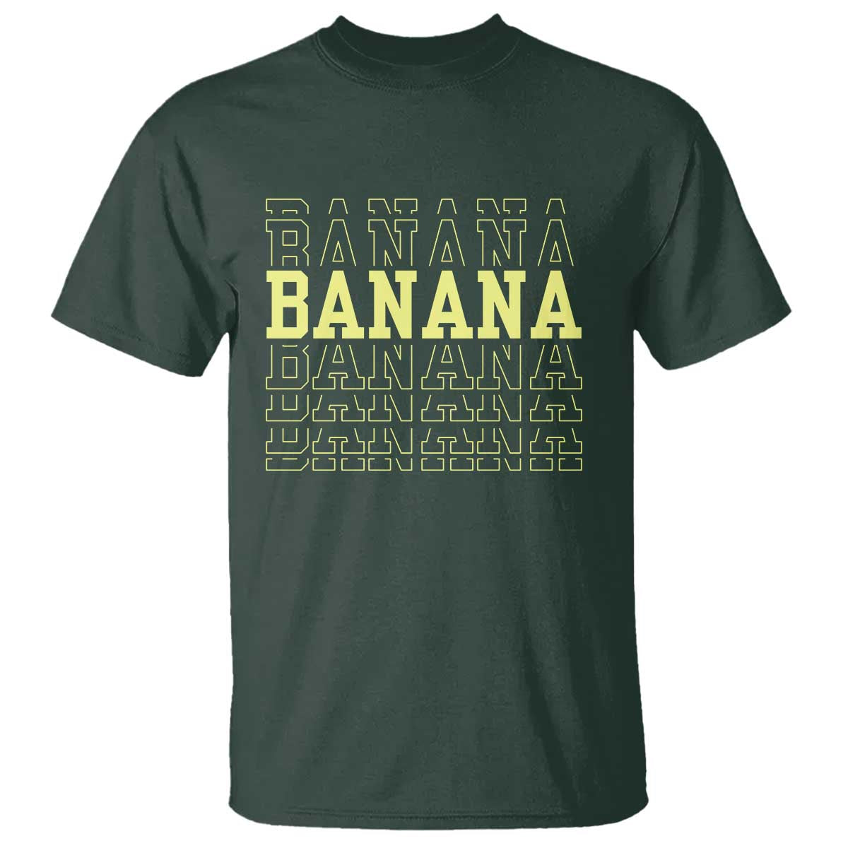 Banana Layered Text Graphic T Shirt Banana Lover Gift