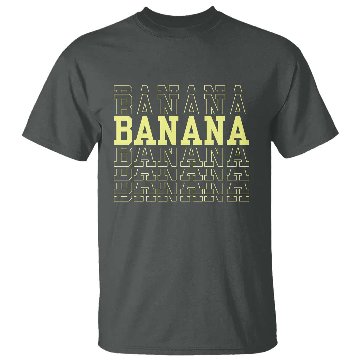 Banana Layered Text Graphic T Shirt Banana Lover Gift
