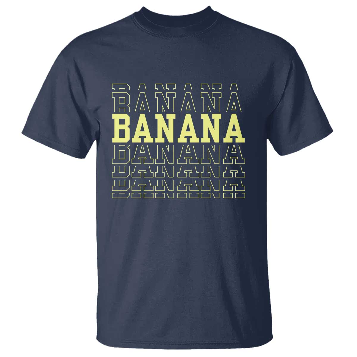 Banana Layered Text Graphic T Shirt Banana Lover Gift