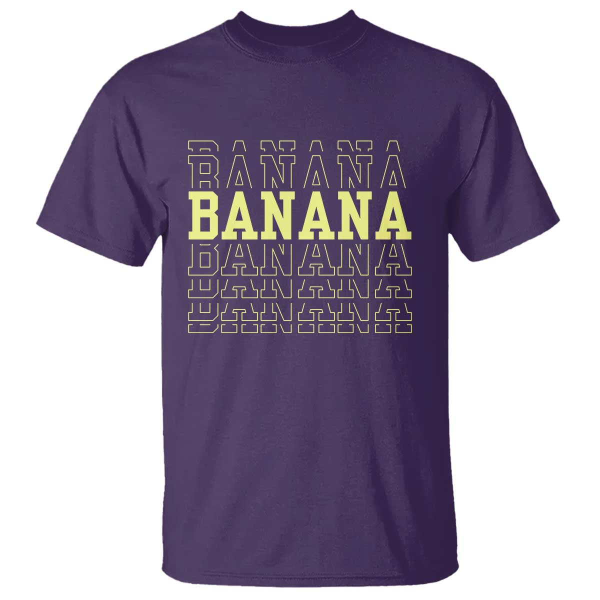 Banana Layered Text Graphic T Shirt Banana Lover Gift
