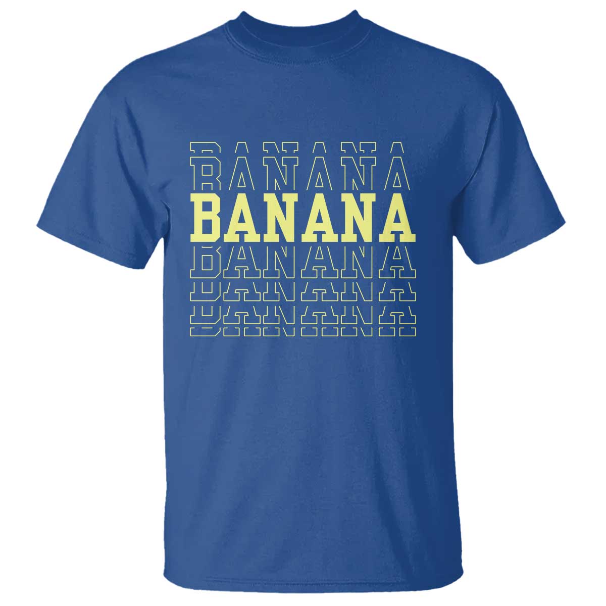 Banana Layered Text Graphic T Shirt Banana Lover Gift