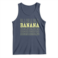Banana Layered Text Graphic Tank Top Banana Lover Gift