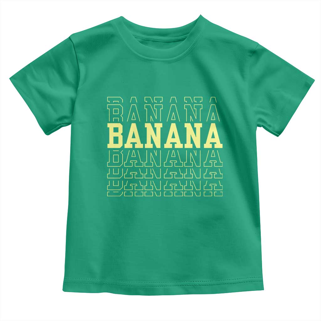 Banana Layered Text Graphic Toddler T Shirt Banana Lover Gift