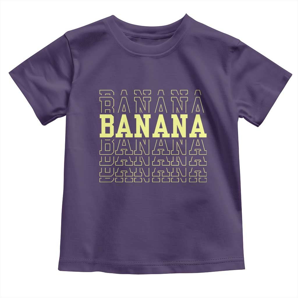 Banana Layered Text Graphic Toddler T Shirt Banana Lover Gift