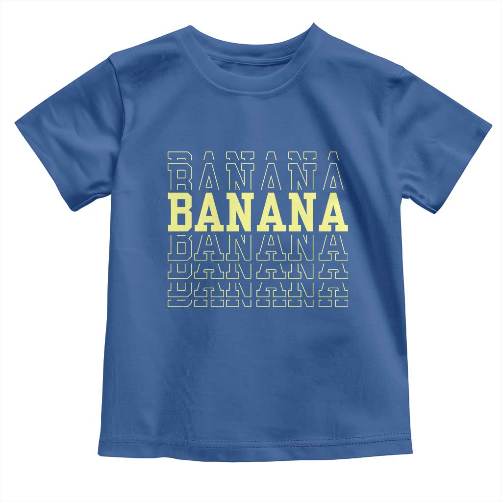 Banana Layered Text Graphic Toddler T Shirt Banana Lover Gift