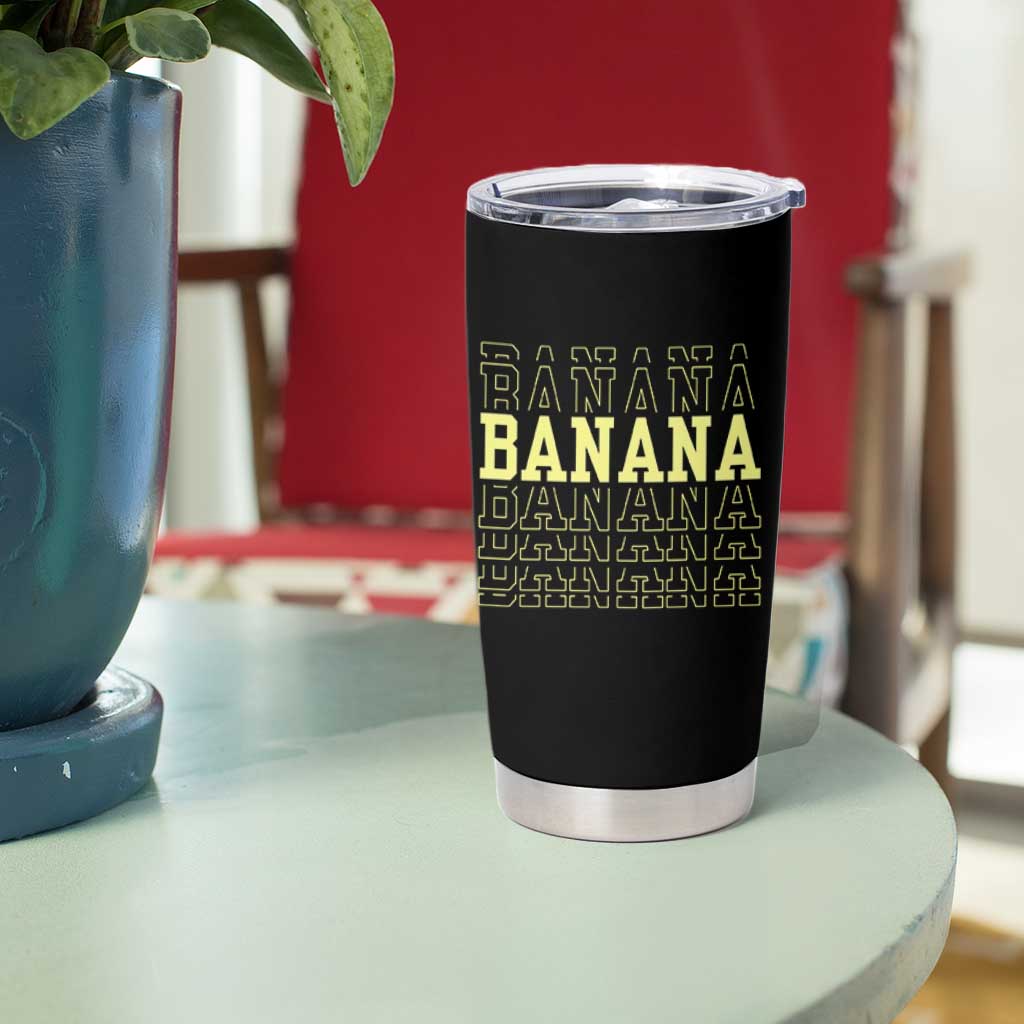 Banana Layered Text Graphic Tumbler Cup Banana Lover Gift