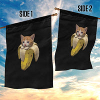 Funny Bananacat Meme Lover Garden Flag Cute Kitty Banana Costume