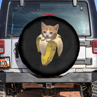 Funny Bananacat Meme Lover Spare Tire Cover Cute Kitty Banana Costume